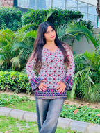 Siara Blue Swarovski Kurti