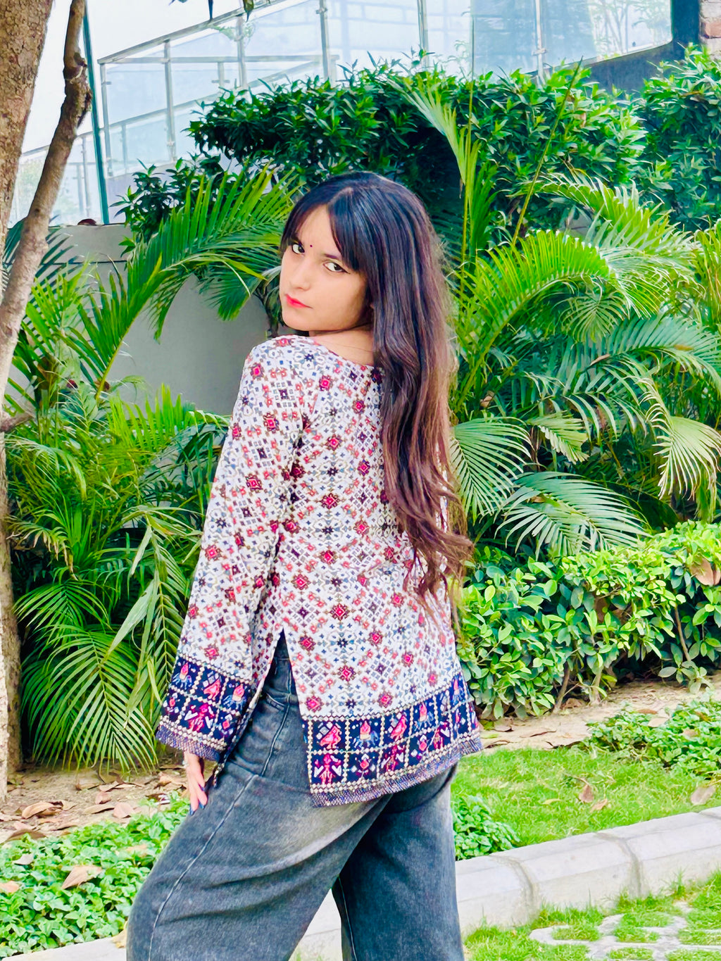 Siara Blue Swarovski Kurti