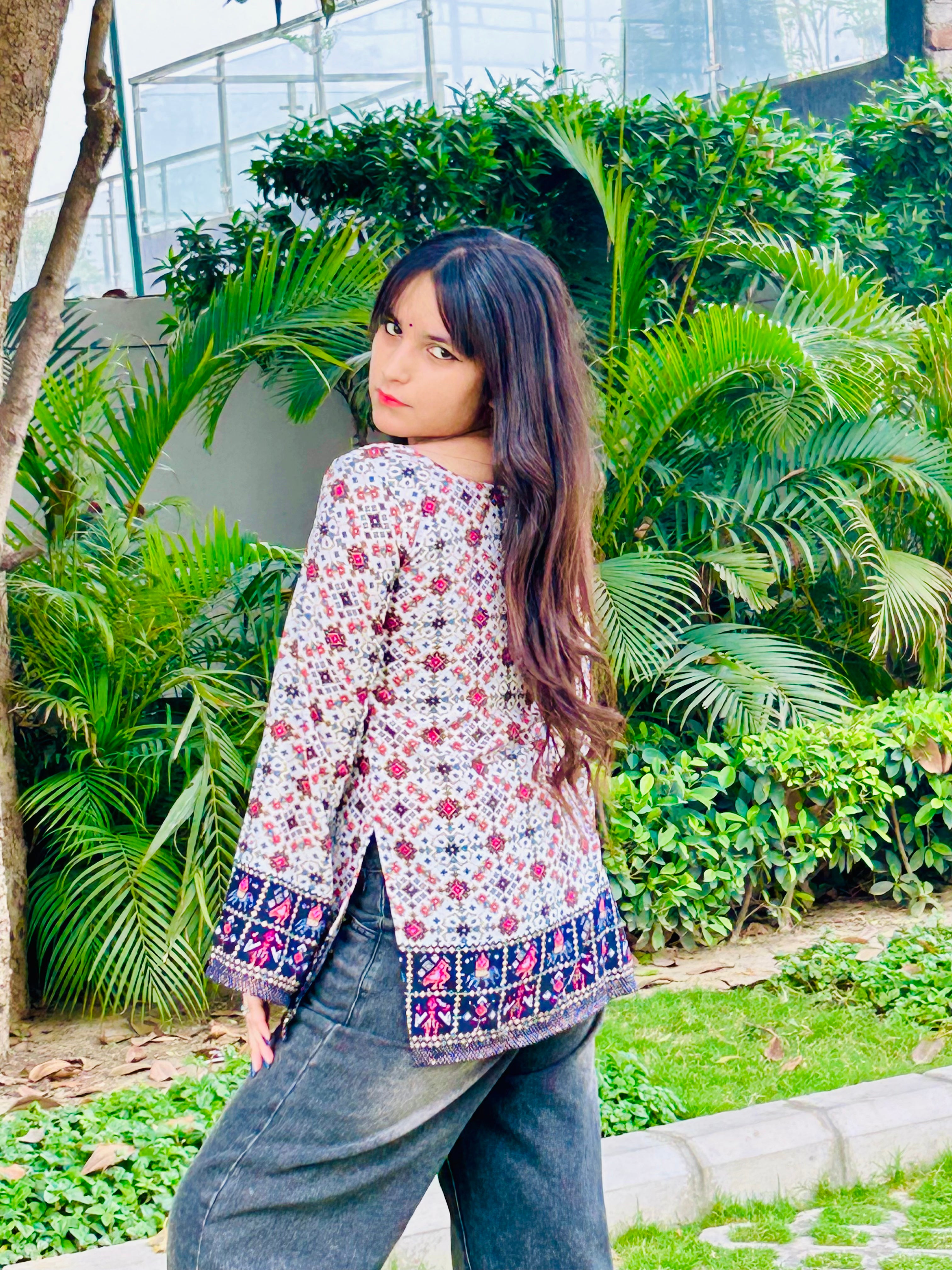 Siara Blue Swarovski Kurti