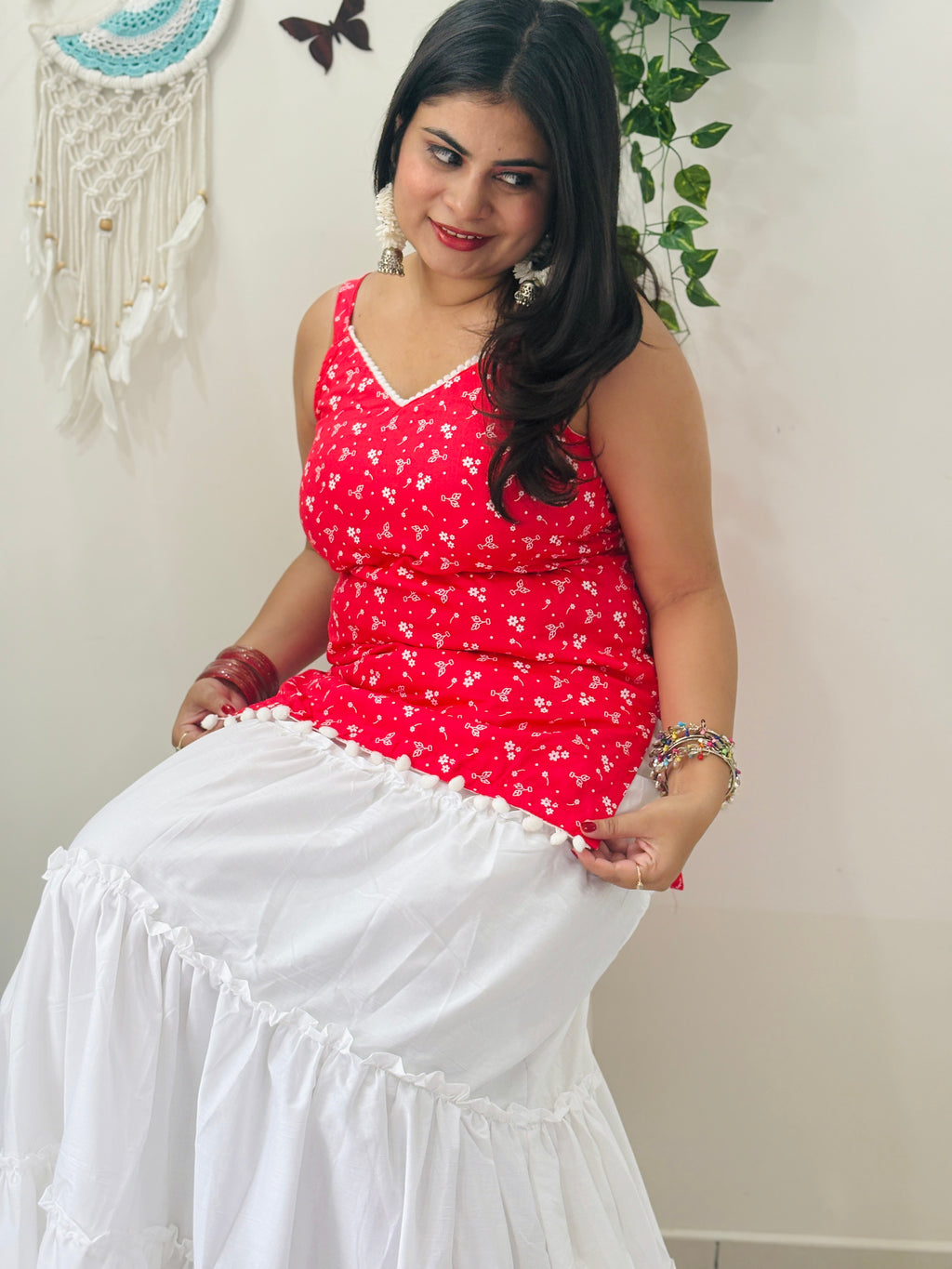 Cherry Bloom Summer Kurti