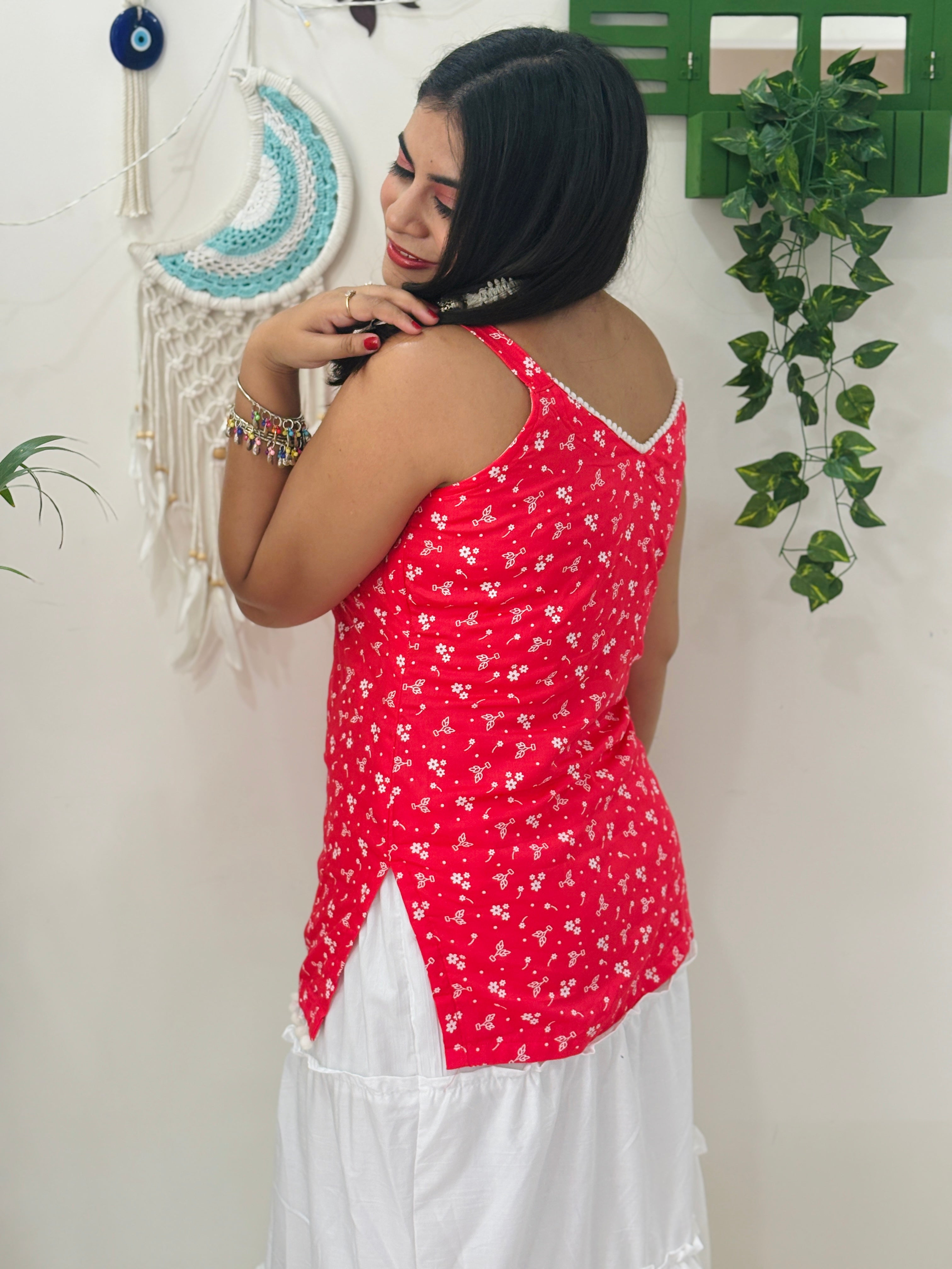 Cherry Bloom Summer Kurti