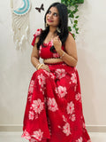 Zyra Bloom Skirt Set – Ruby Petal