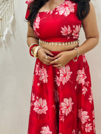 Zyra Bloom Skirt Set – Ruby Petal