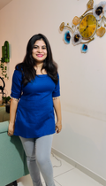 Royal Blue Pearl Kurti