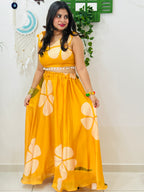 SunKissed Haldi Bloom Skirt Set