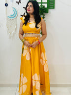SunKissed Haldi Bloom Skirt Set