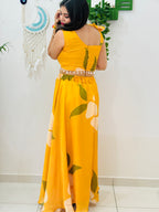 SunKissed Haldi Bloom Skirt Set