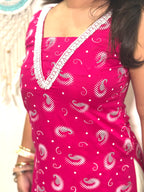Suhani Shell Lace Kurti - Pink