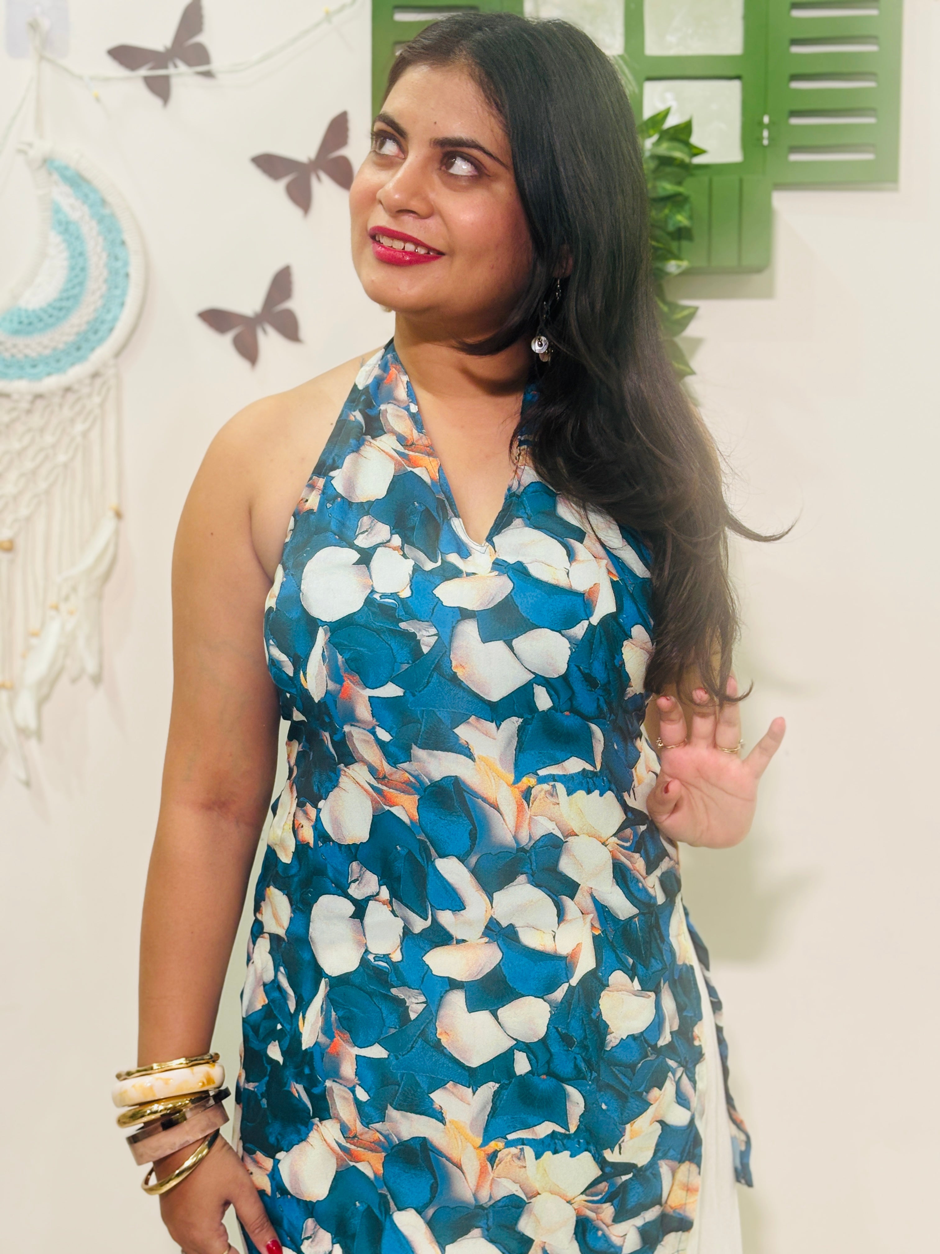 Siara Halter Neck Corset Kurti