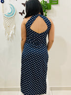 Naira Polka Muse Halter Kurti