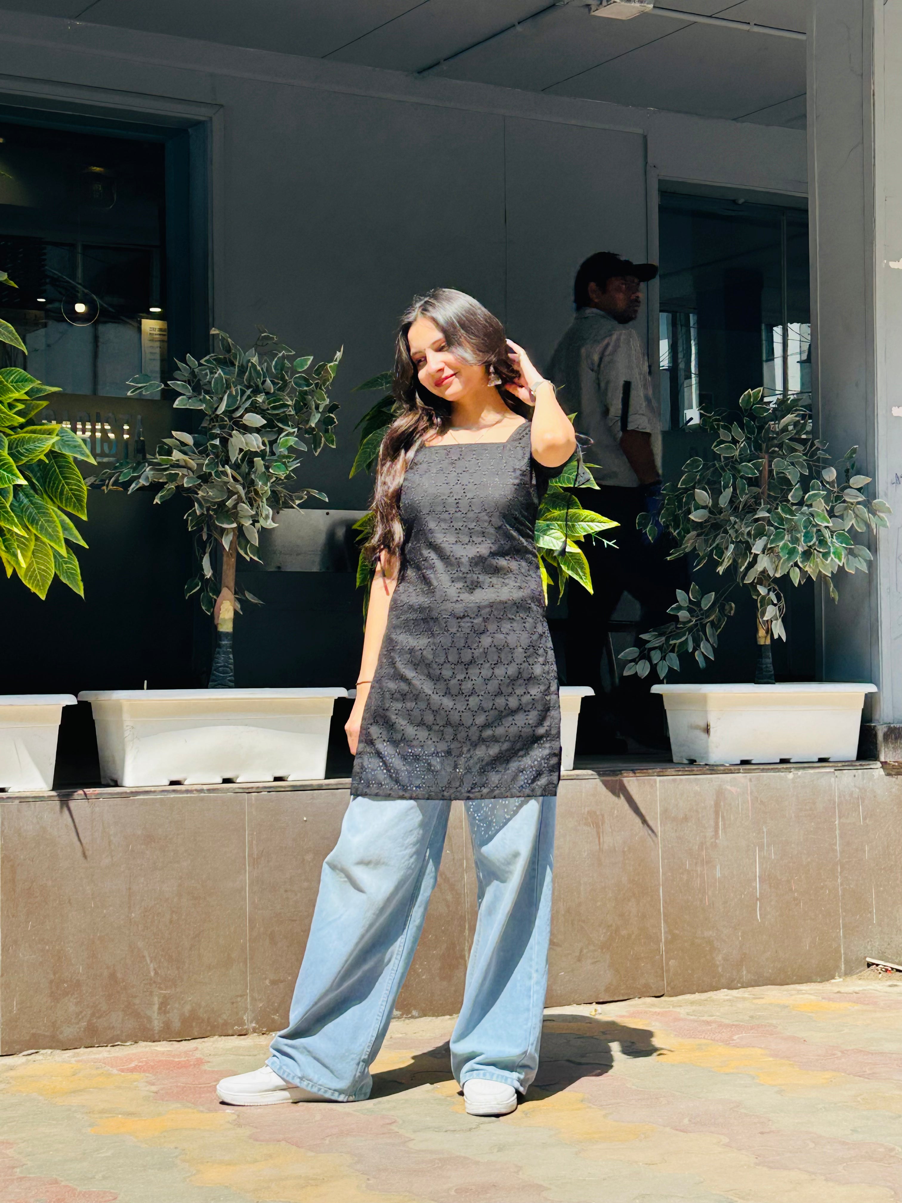 Sanwari Dori Sleeve Kurti