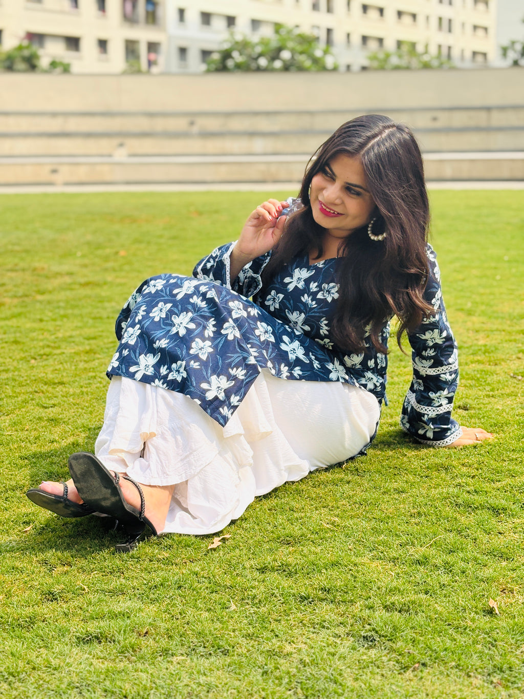 Navya Bell Sleeve Long Kurti