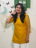 Sunflower Dori Sleeve Kurti 🌻