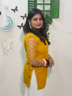 Sunflower Dori Sleeve Kurti 🌻