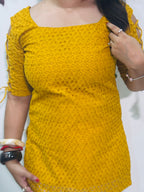 Sunflower Dori Sleeve Kurti 🌻