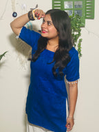 Royal Blue Pearl Kurti