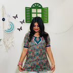 Aabha Paisley Lace Kurti
