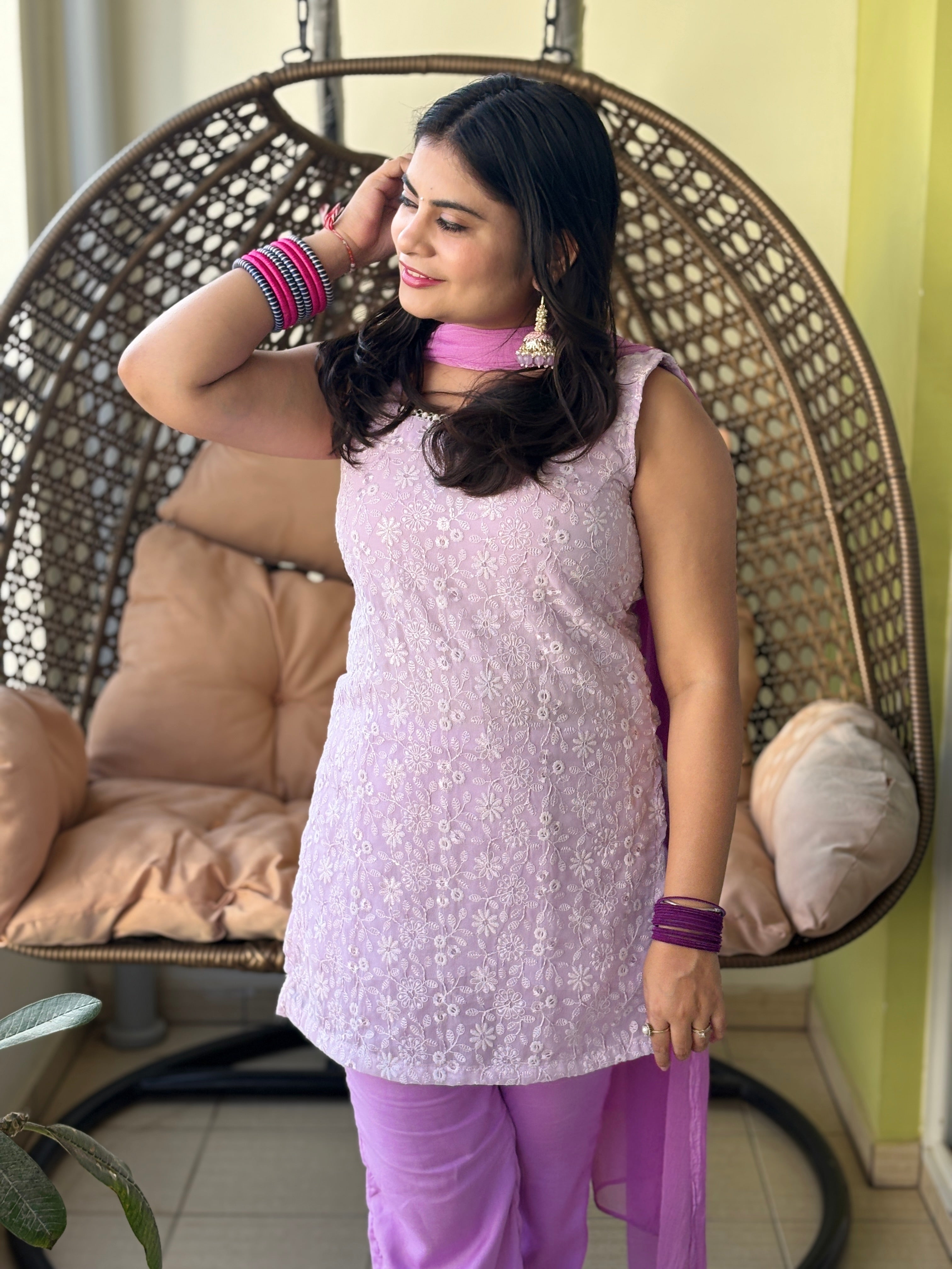 Lavender Noor Mirror Suit Set