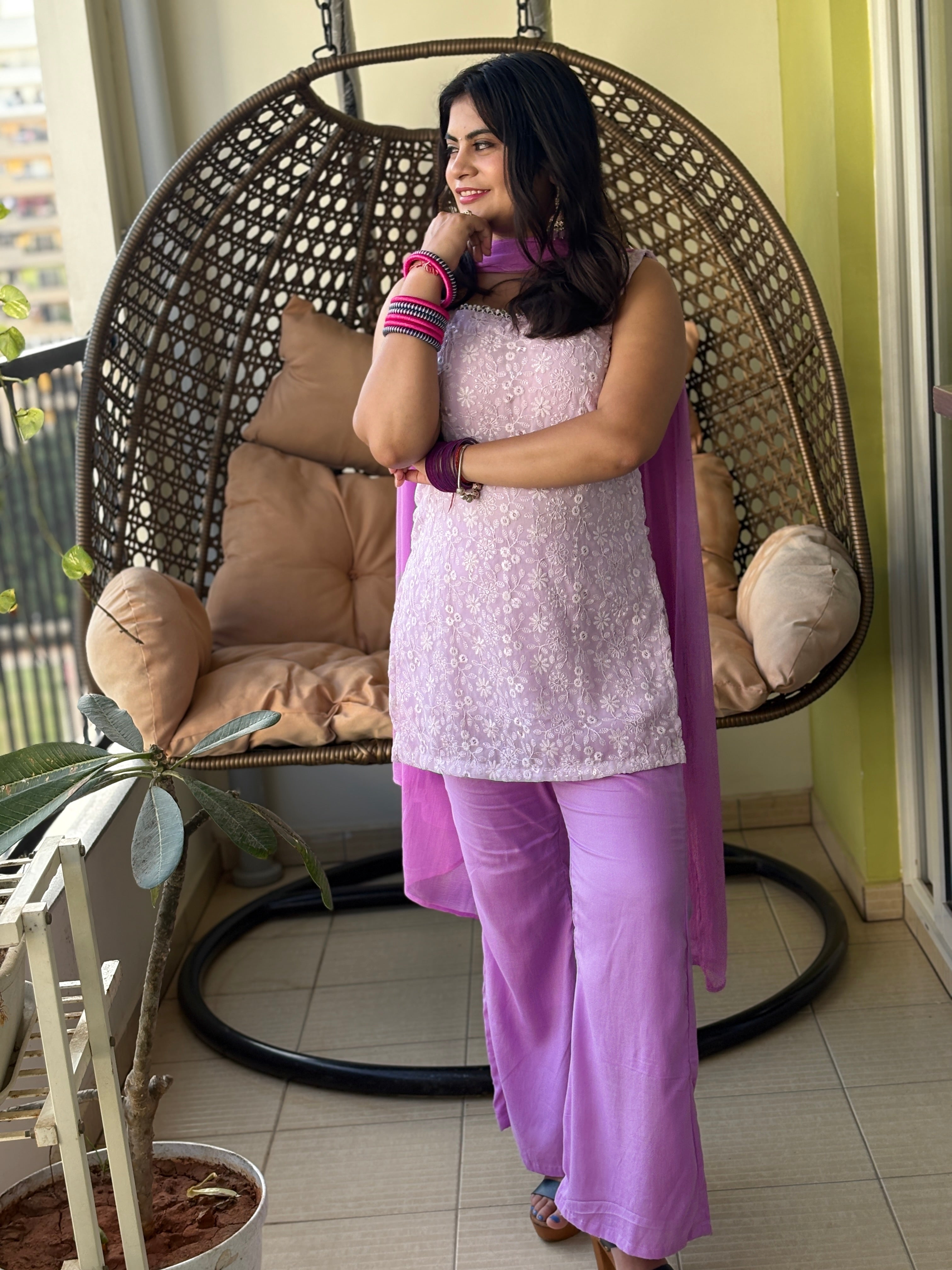 Lavender Noor Mirror Suit Set