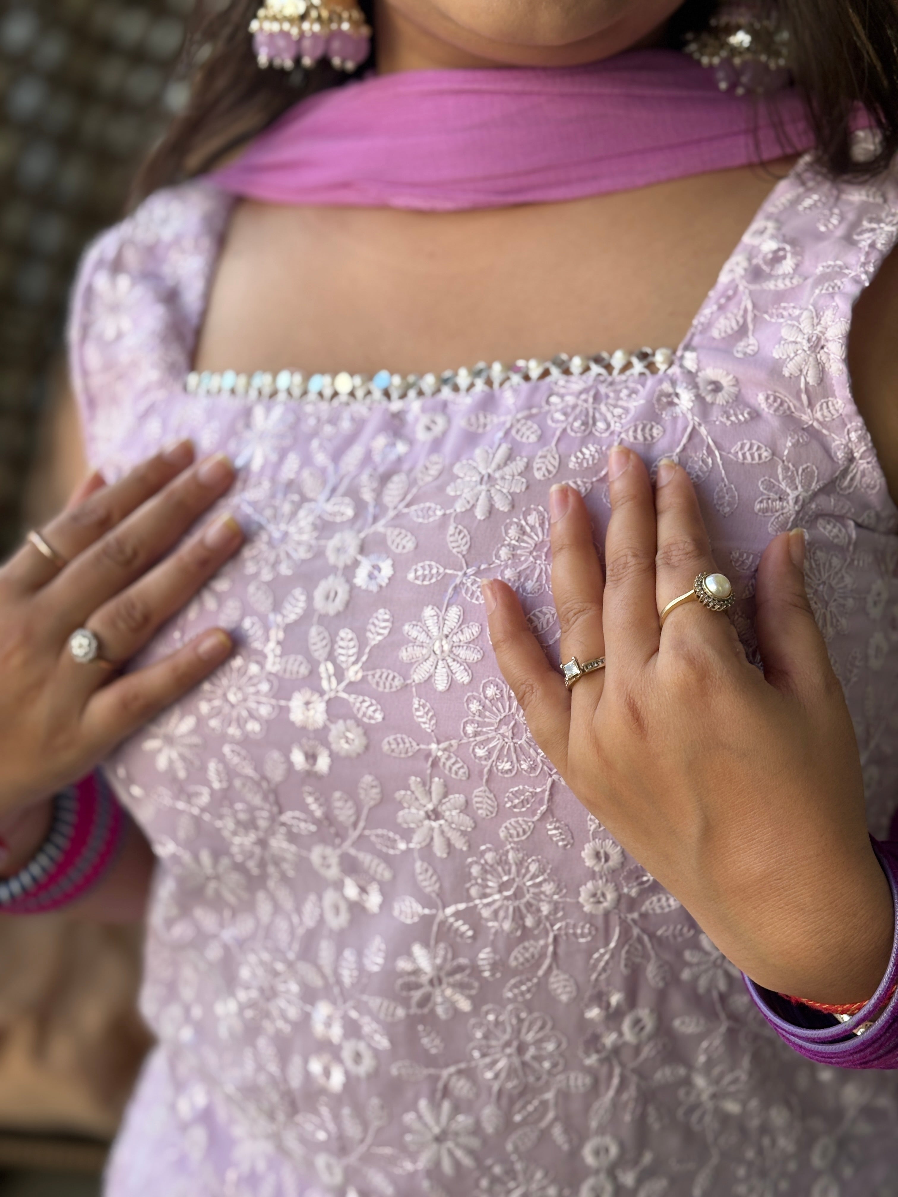 Lavender Noor Mirror Suit Set