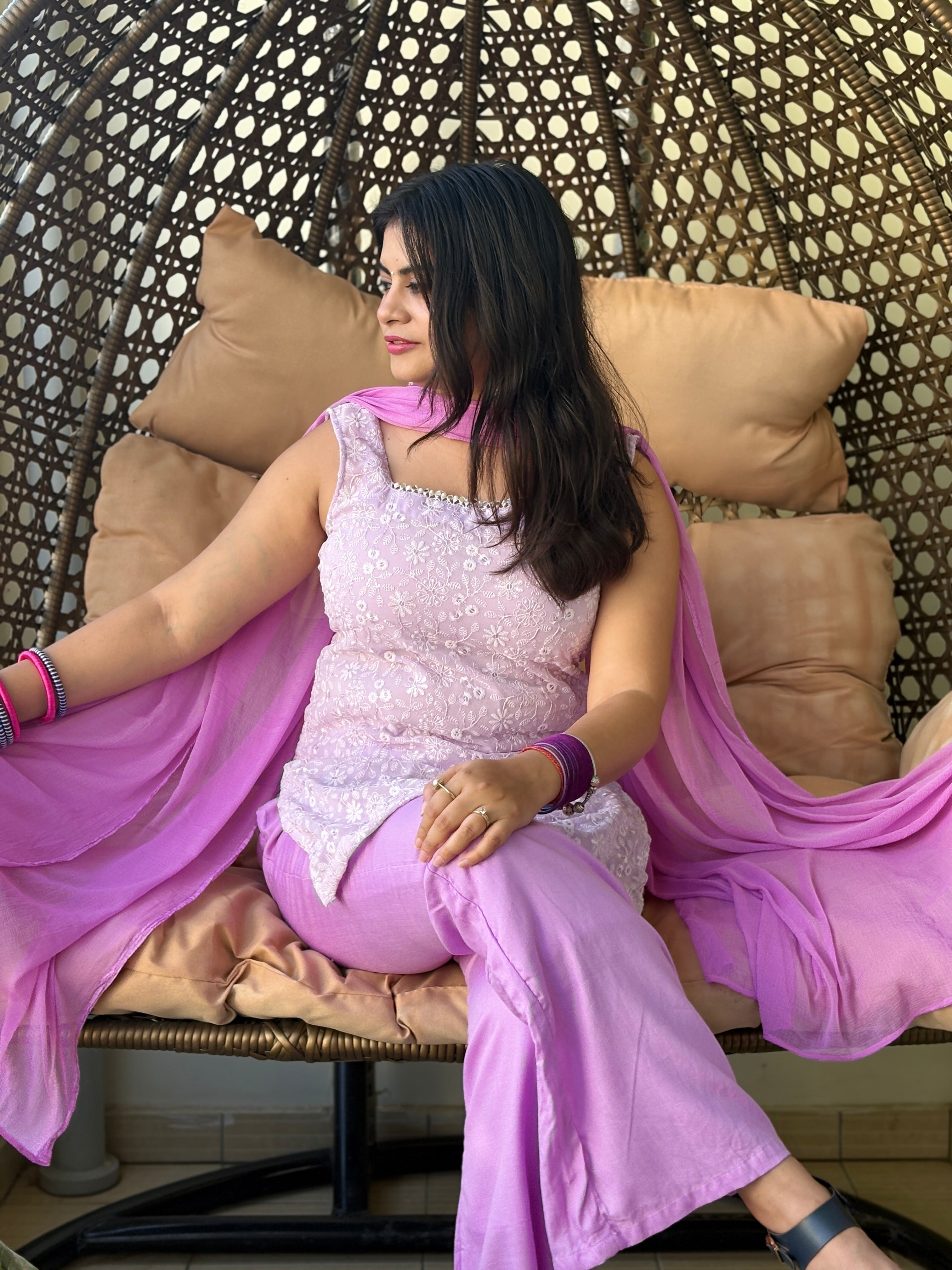 Lavender Noor Mirror Suit Set