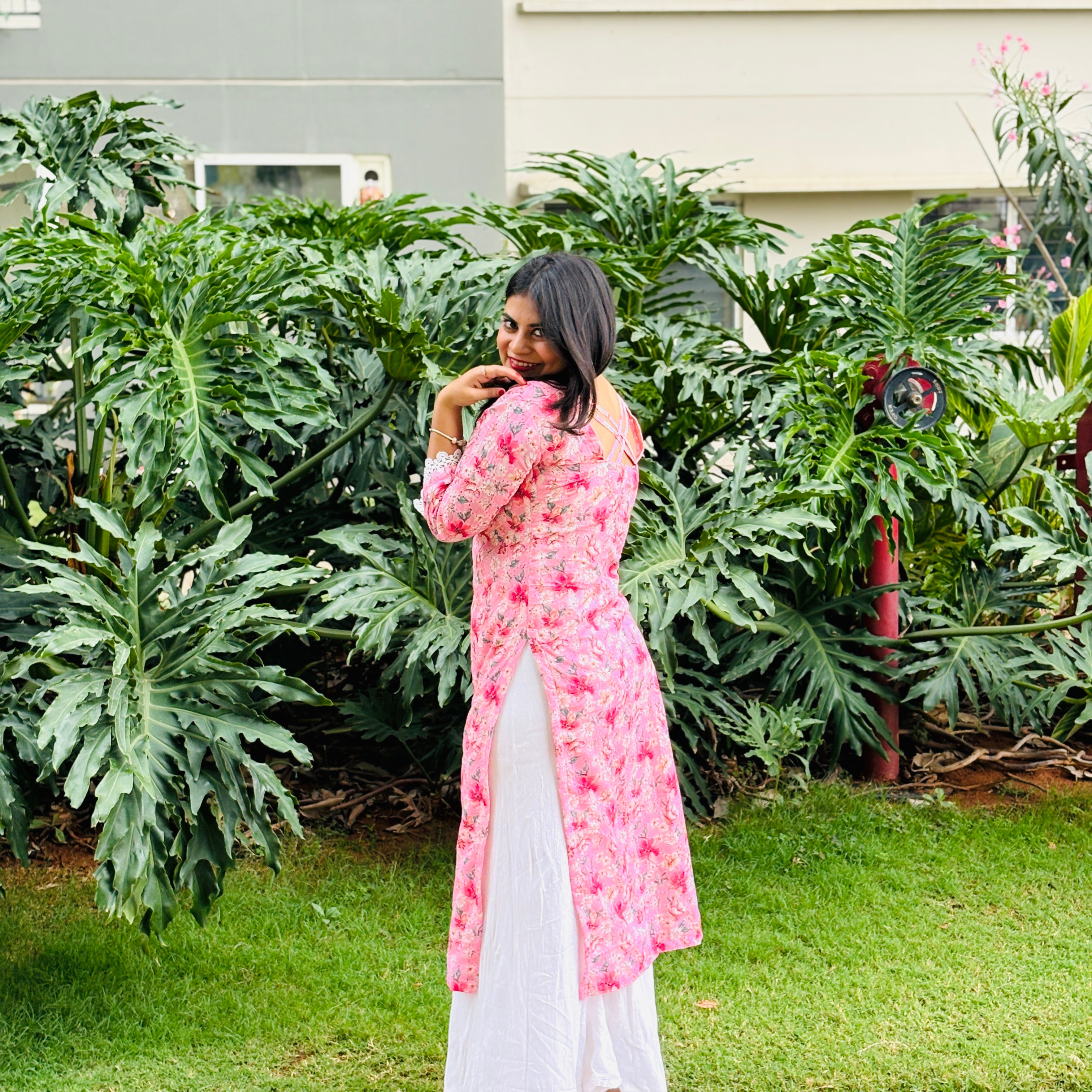 Khushboo Floral Lace Kurti
