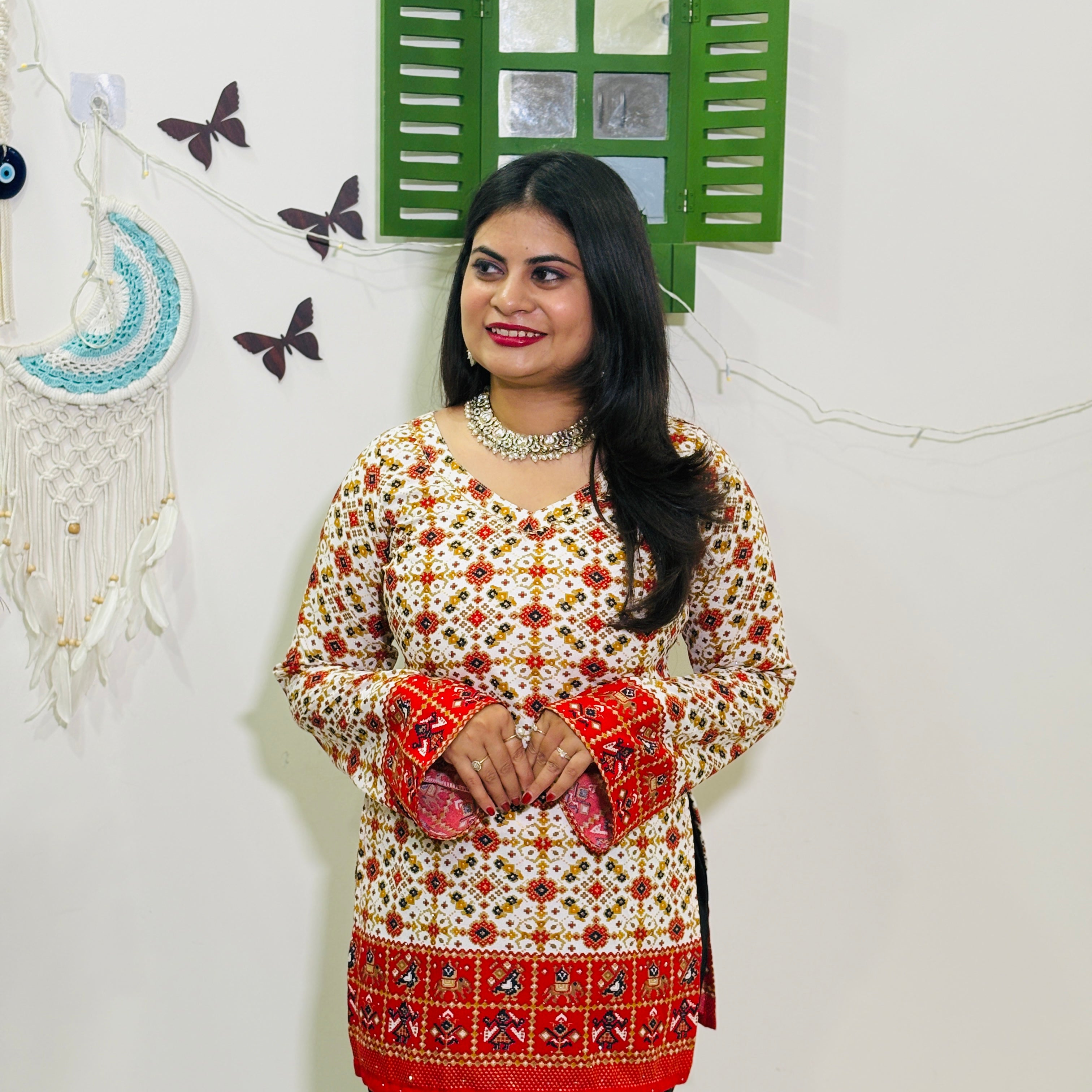 Siara Ruby Swarovski Kurti