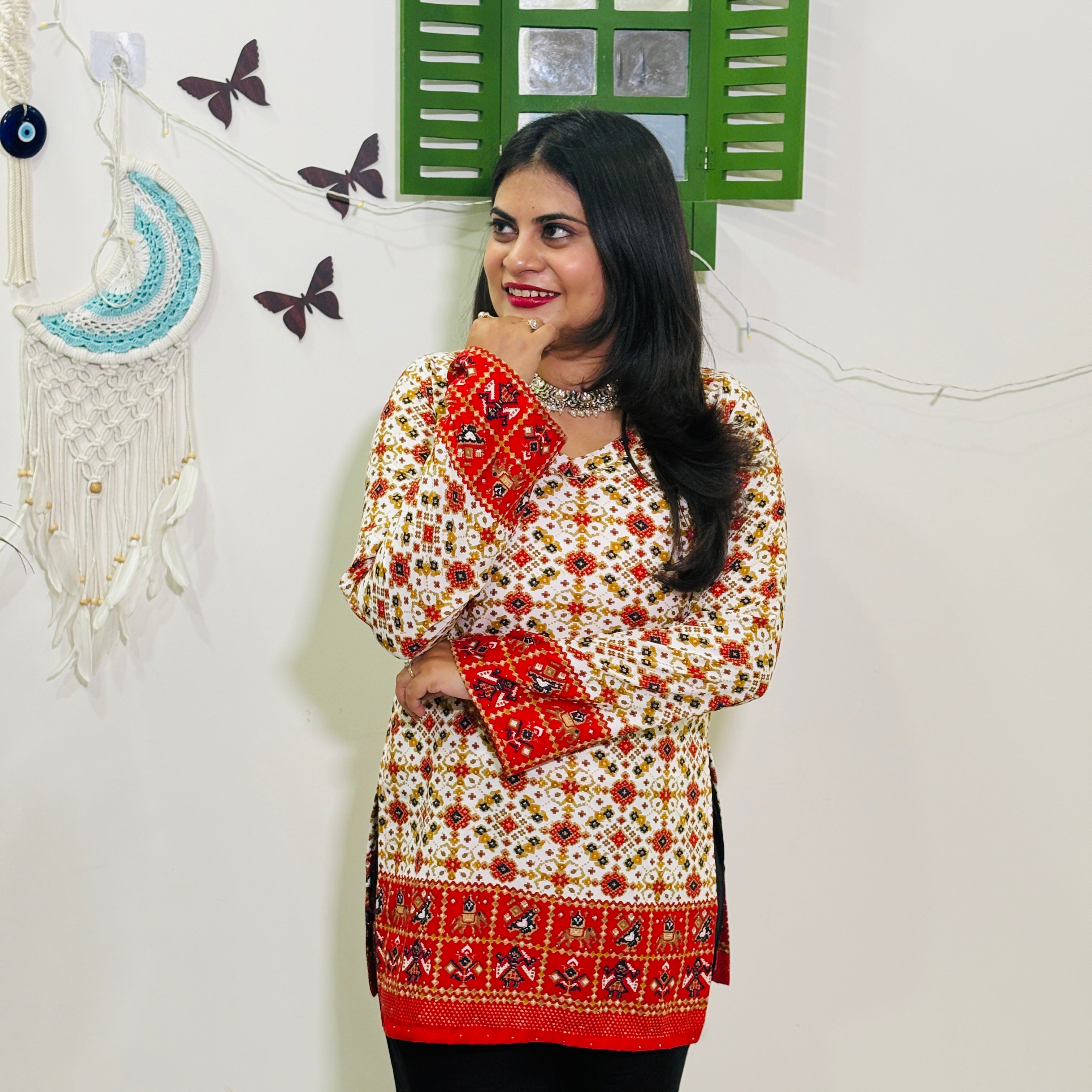 Siara Ruby Swarovski Kurti
