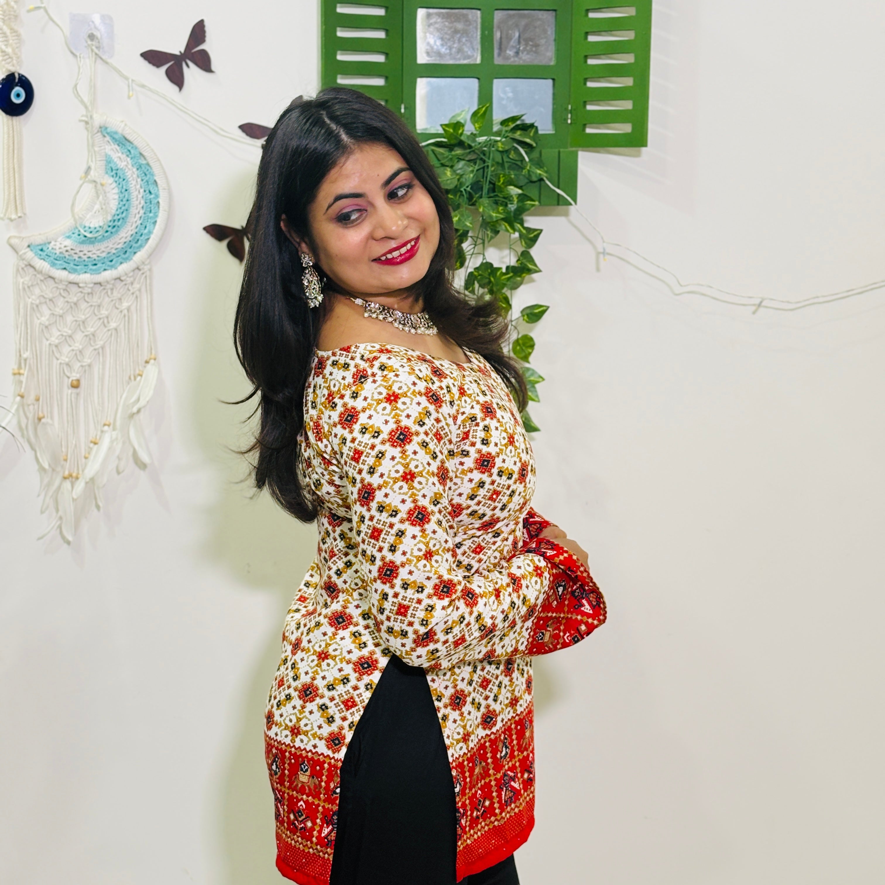 Siara Ruby Swarovski Kurti
