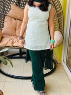 Emerald Noor Mirror Lace Suit Set