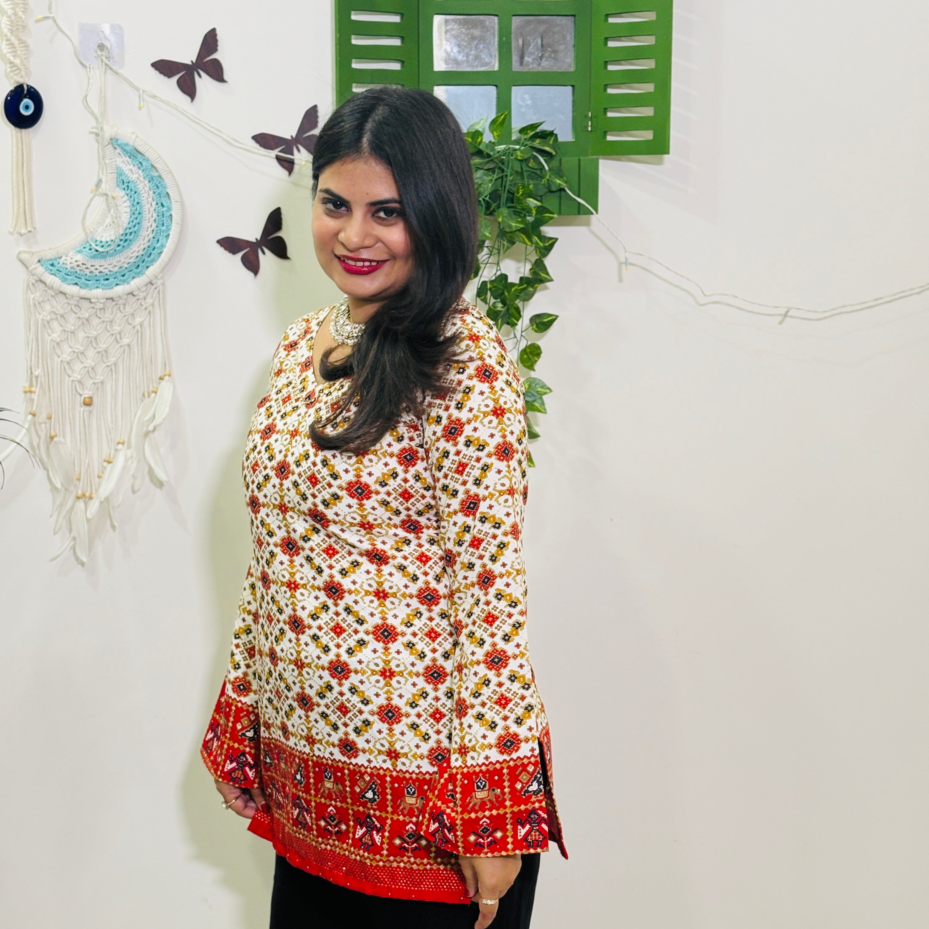 Siara Ruby Swarovski Kurti
