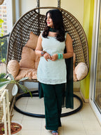 Emerald Noor Mirror Lace Suit Set