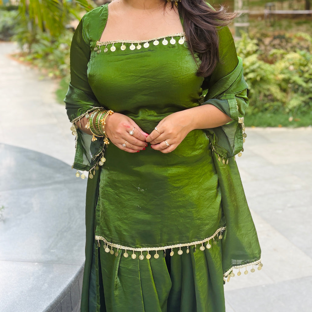 Sahiba Coin Lace Kurti (only kurti - 1 piece)