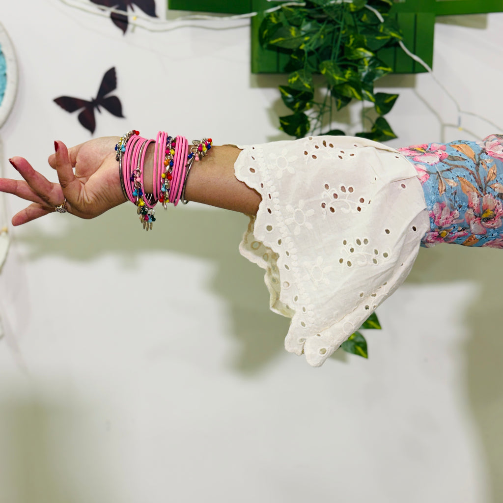 Khushi Floral Lace Kurti