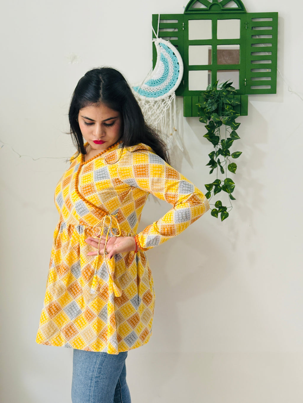 Sunshine Wrap Flare Kurti