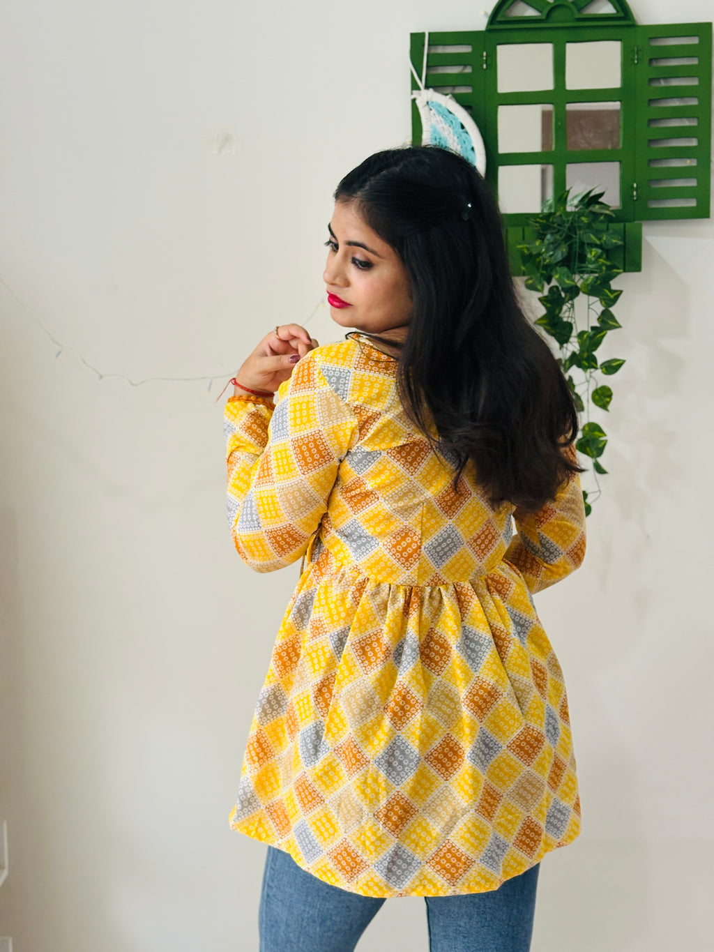 Sunshine Wrap Flare Kurti