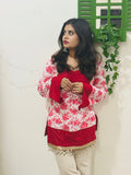 Floral Bell Sleeves Kurti