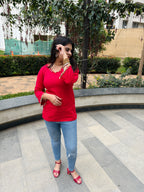 Ruby Pearl Charm Kurti