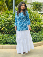 Noura Shell Lace Kurti