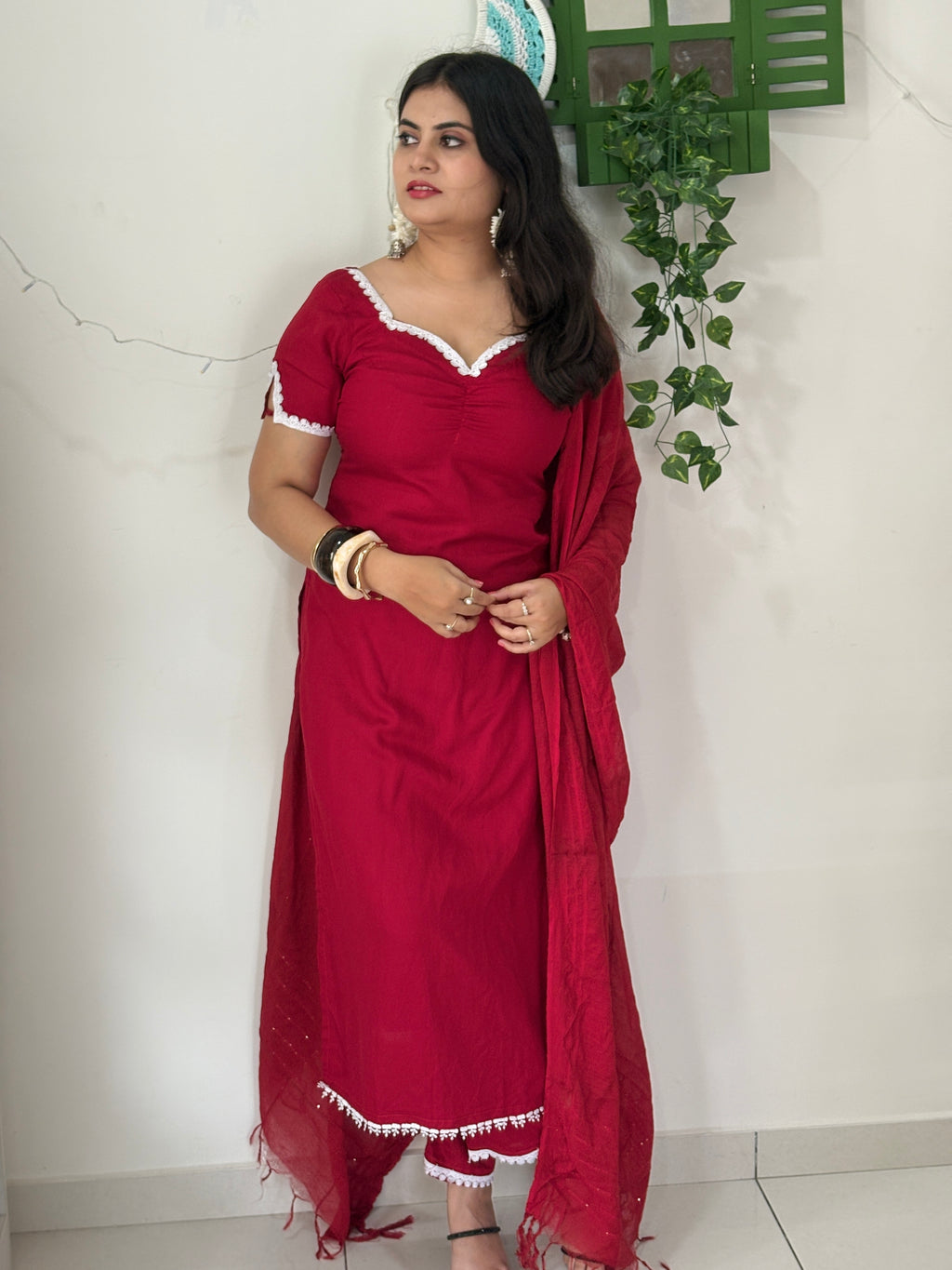 Kumkum Cigarette Pant Suit Set ❤️✨