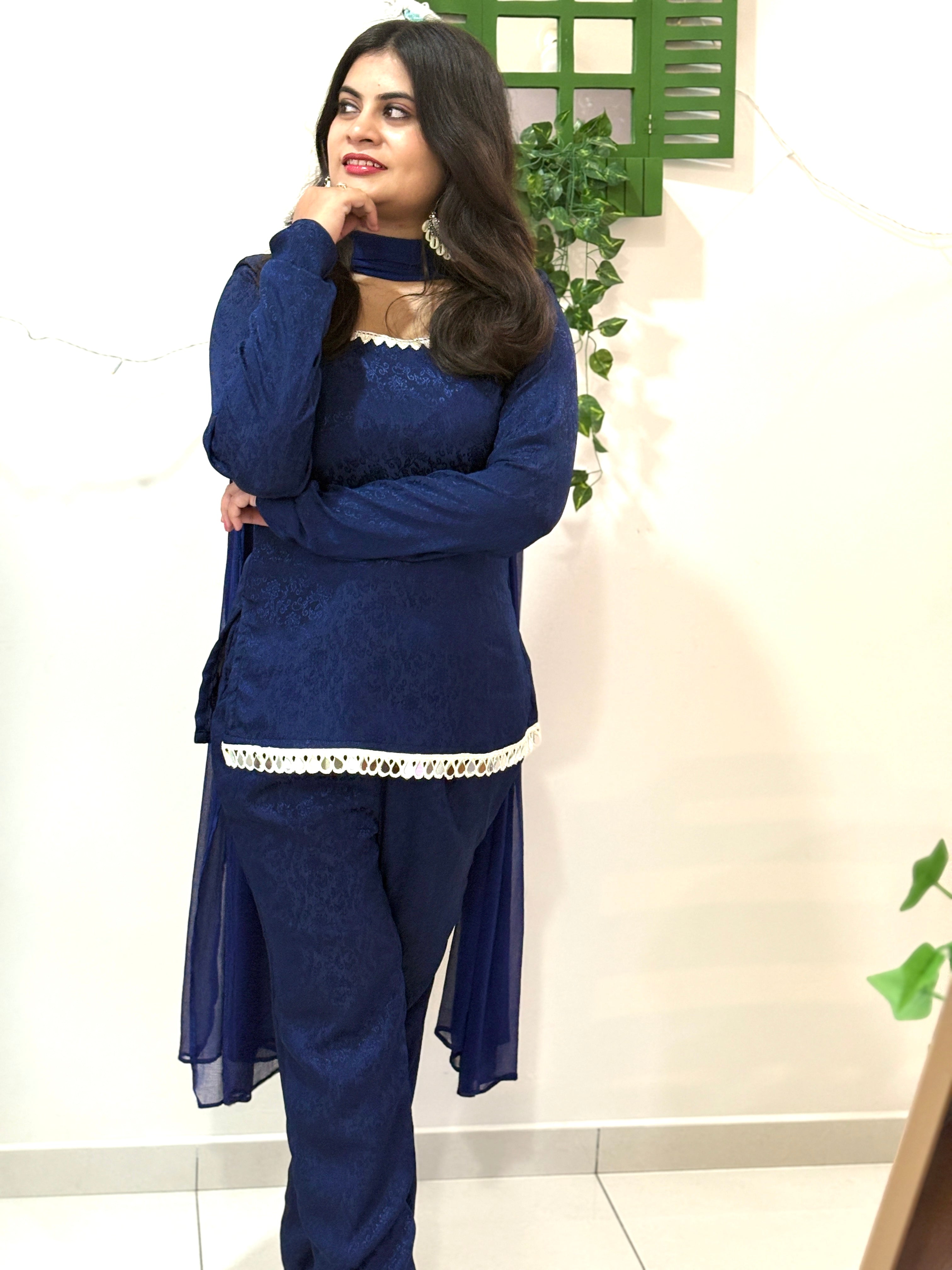 Navy Vintage Grace Suit