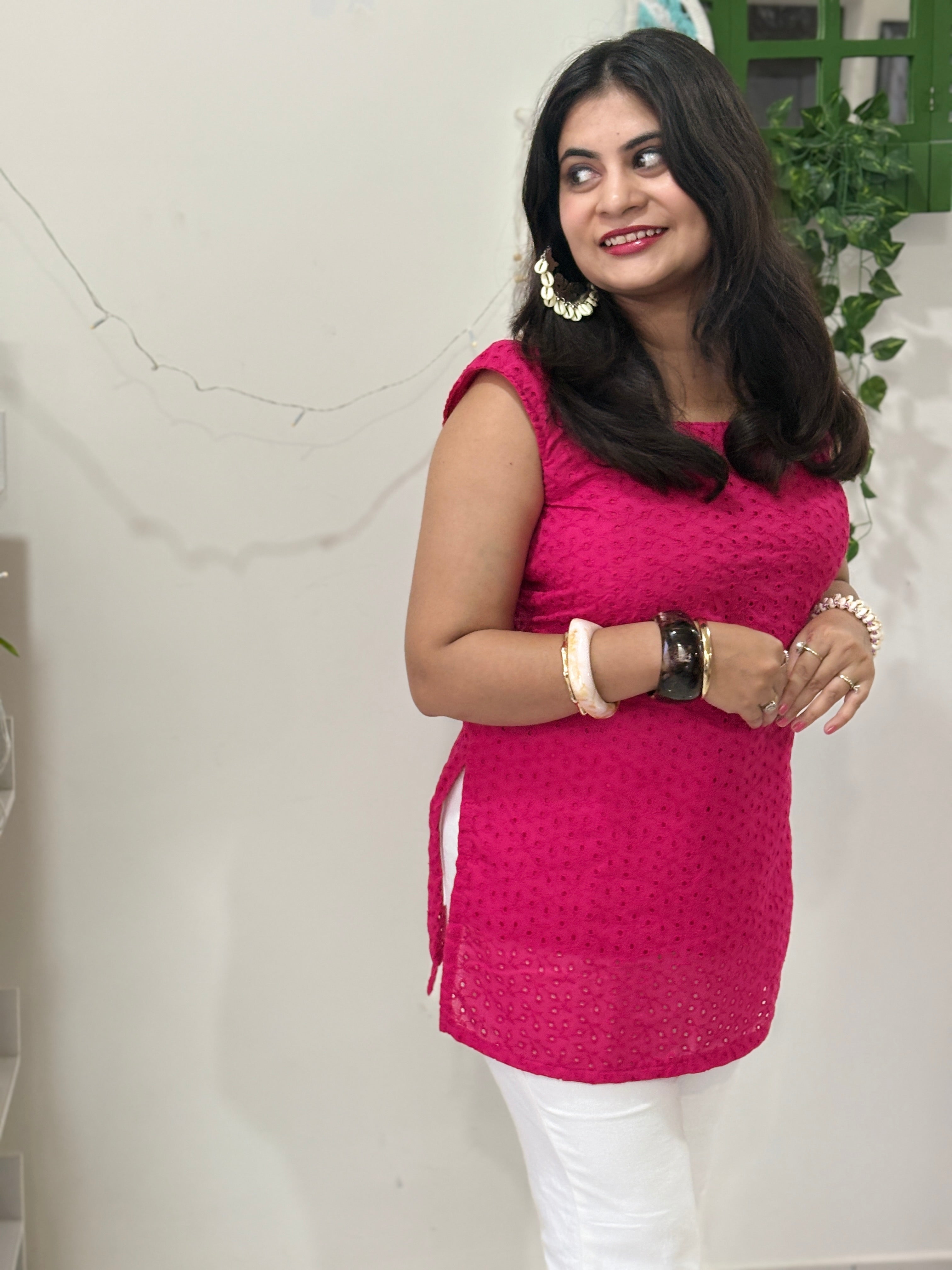 Rani Shell Ladder Kurti