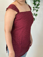 Wine Hakoba Chikan Kurti