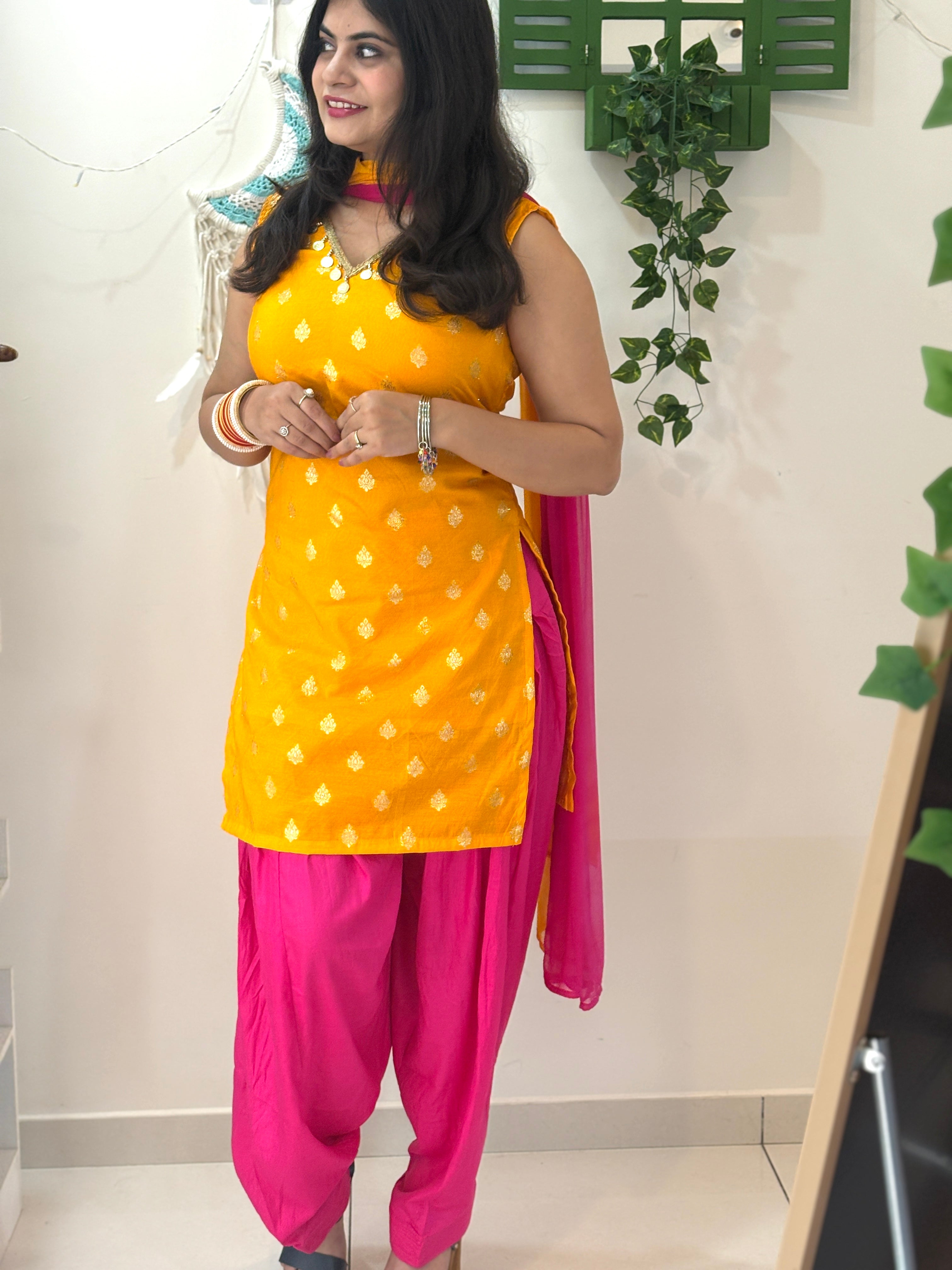 Basanti Patiala Suit Set