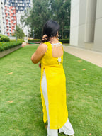 Sunlit Kaudi Slit Kurti
