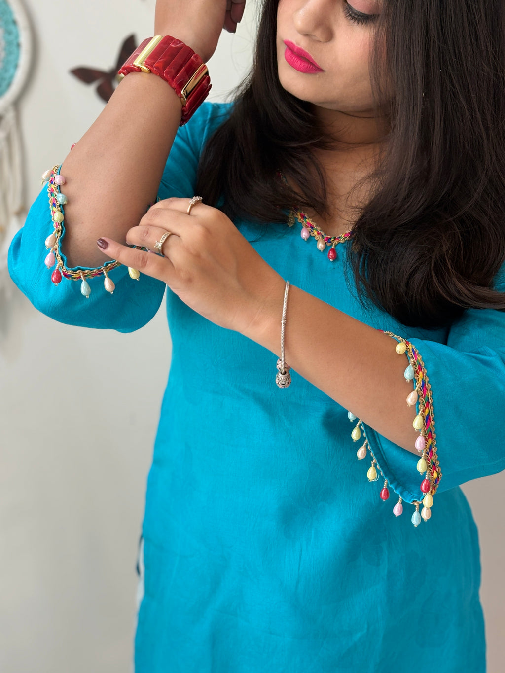 Aqua Pearl Comfort Kurti