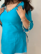Aqua Pearl Comfort Kurti