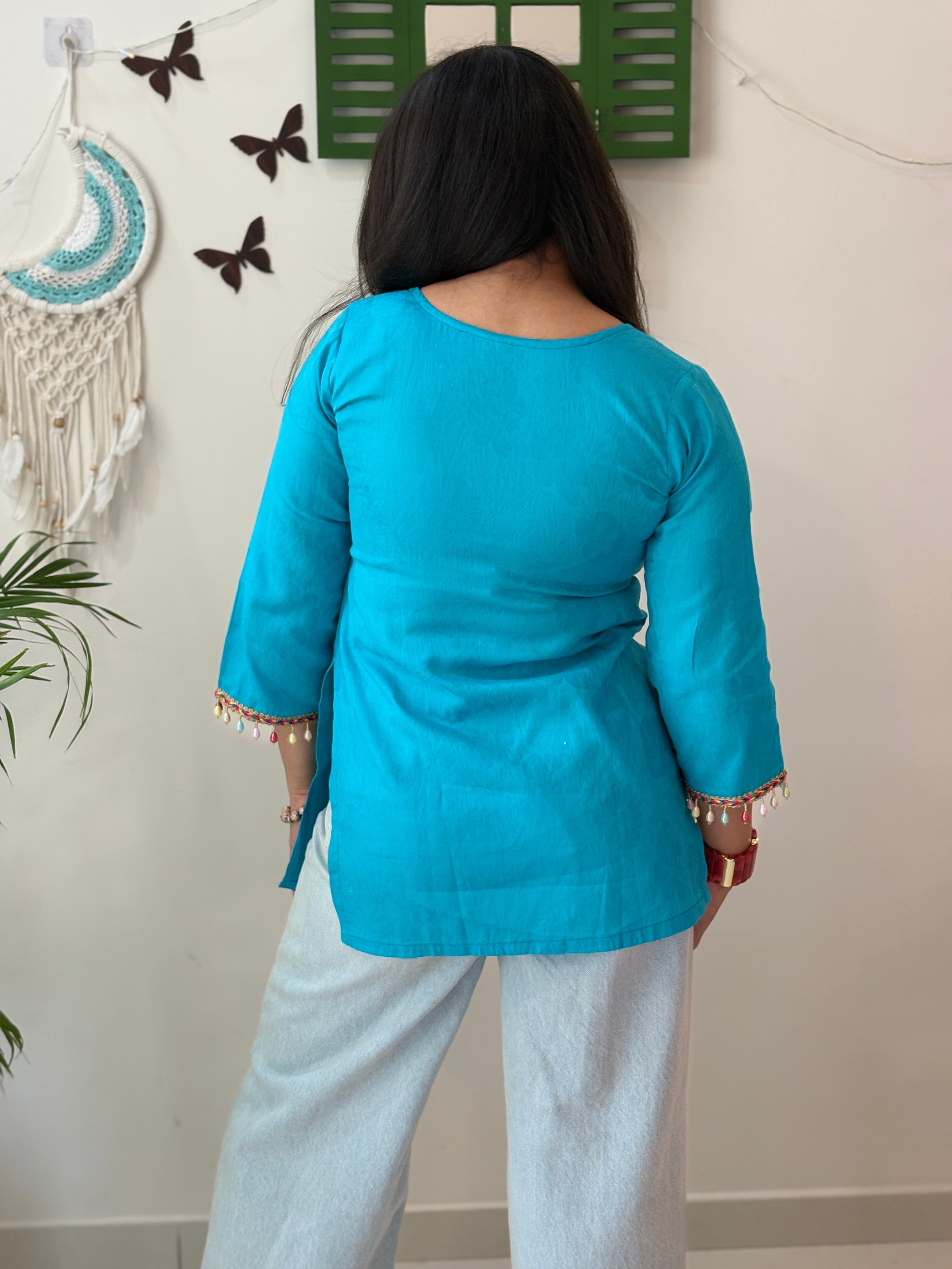Aqua Pearl Comfort Kurti