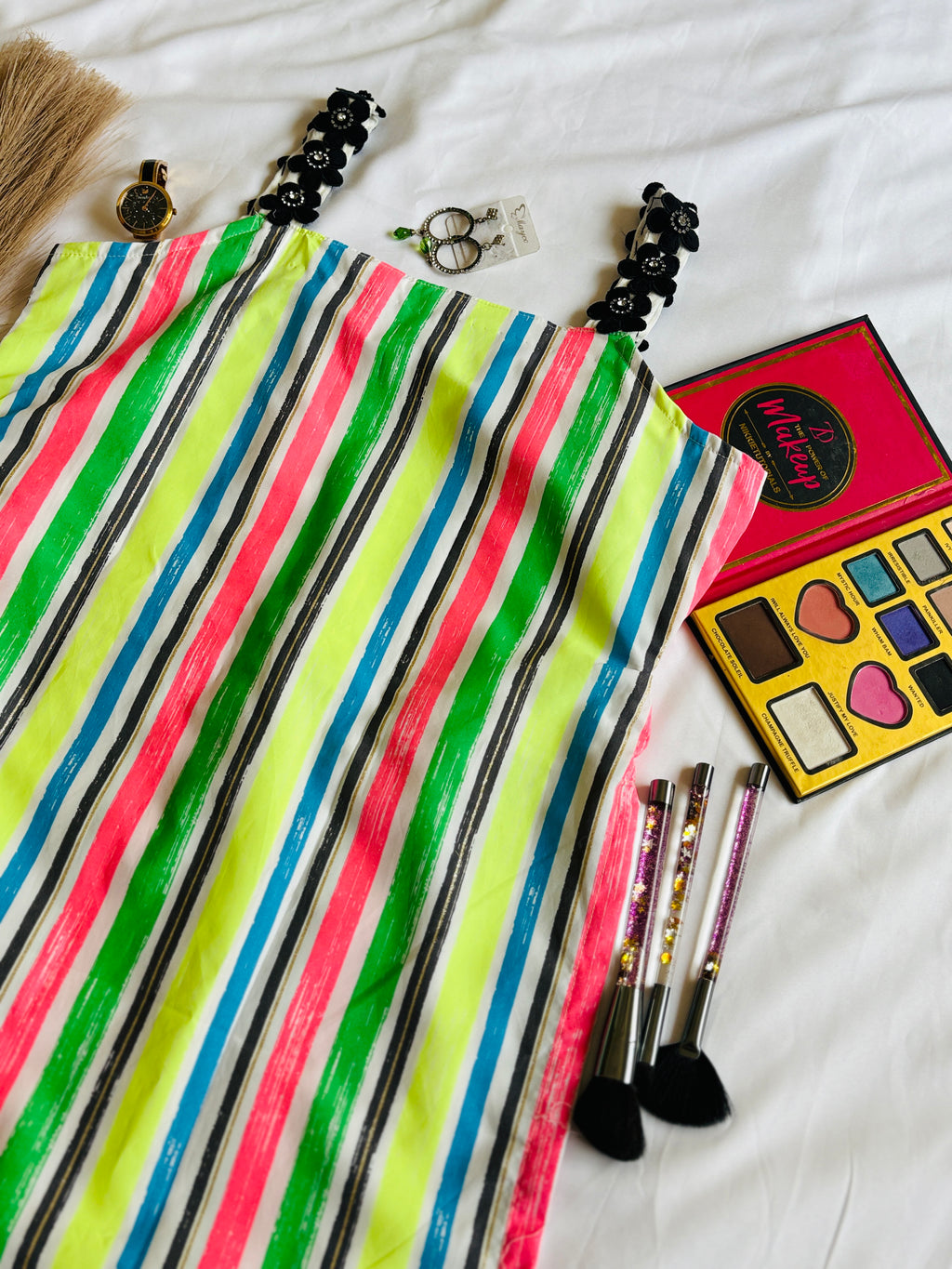 Rainbow Muse Lace Strap Kurti