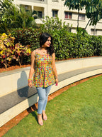 Rangriti Pop Peplum Kurti